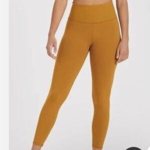 Vuori Rib Studio Dark Golden High-Waisted Leggings
